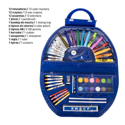 Set papeleria coloreable Real Madrid 50pzs