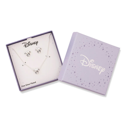 Set Colgante pendientes Minnie Disney plata