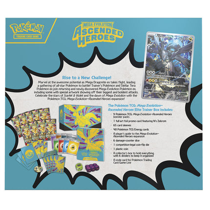 Estuche de Entrenador Elite juego cartas Heroes Ascendentes Pokemon ingles