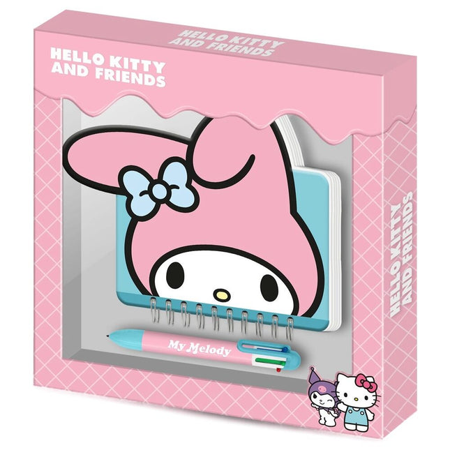 Diario Boligrafo My Melody Hello Kitty and Friends