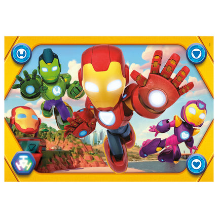 Puzzle Maxi Iron Man y Su Superequipo Marvel 104pzs