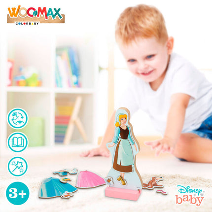 Juego magnetico madera vestidos Cenicienta Disney