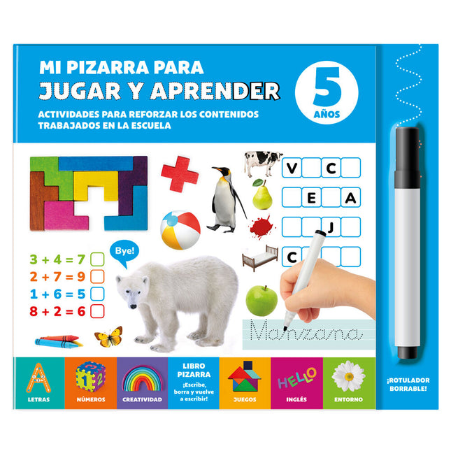 Mi Pizarra para Jugar y Aprender 5 Anos espanol
