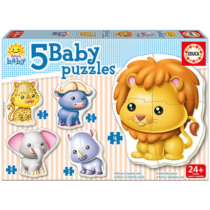 Puzzle Animales Salvajes 2 5pzs