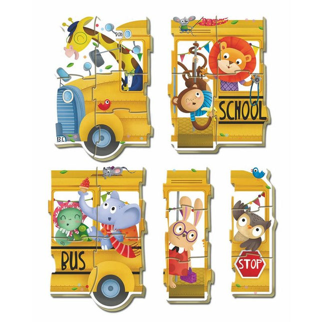 Puzzle School Bus 2 5pzs