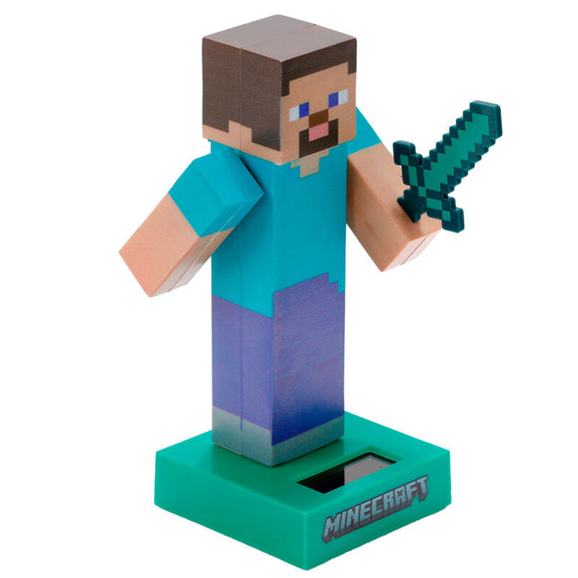 Muneco solar Steve Minecraft