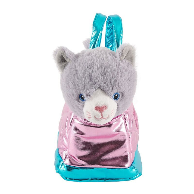 Bolso mano peluche Rosa gato Coco 28cm