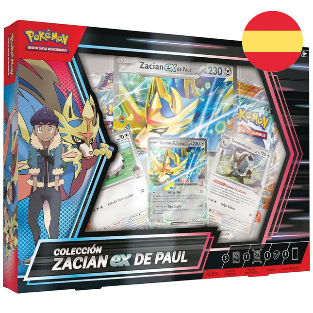 Blister cartas Zacian Ex de Paul Pokemon espanol