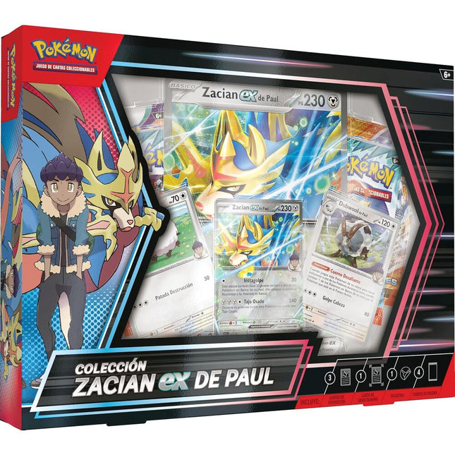 Blister cartas Zacian Ex de Paul Pokemon espanol