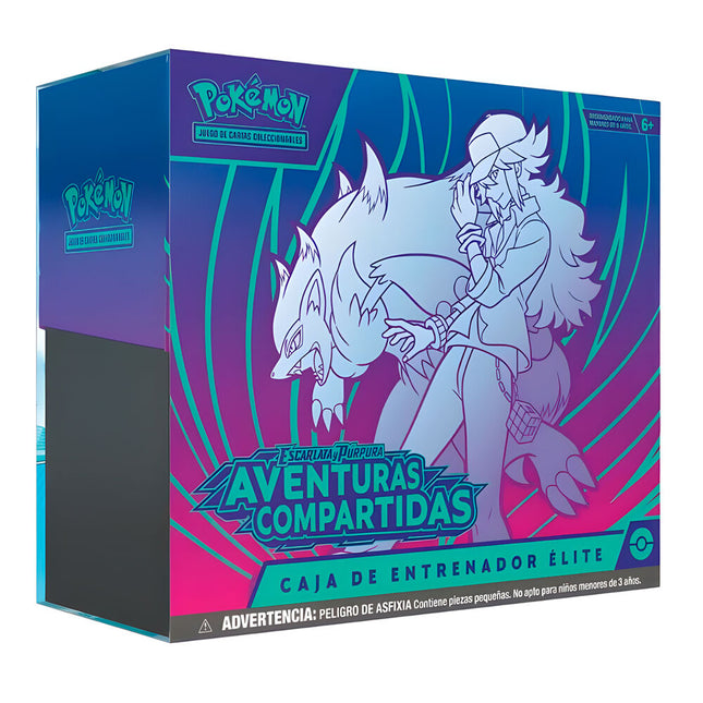 Estuche Entrenador Elite cartas Aventuras Compartidas Pokemon espanol latino