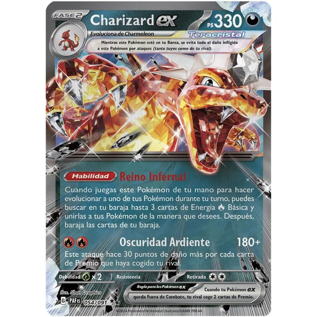 Blister cartas Charizard Pokemon espanol