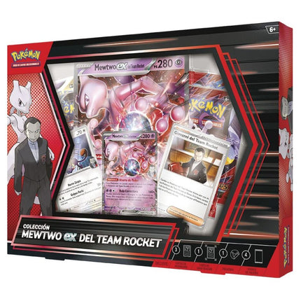 Blister cartas Mewtwo ex del Team Rocket Juntos de Aventuras Pokemon espanol