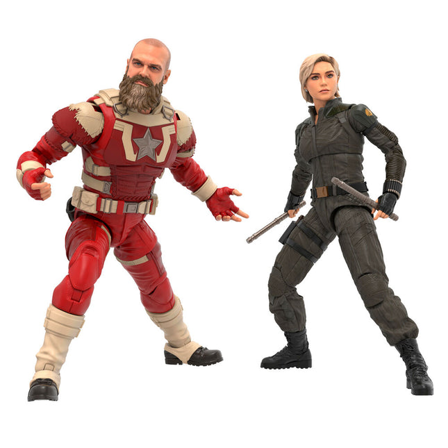 Blister 2 figuras Yelena Belova Red Guardian Thunderbolts Marvel Legends 15cm