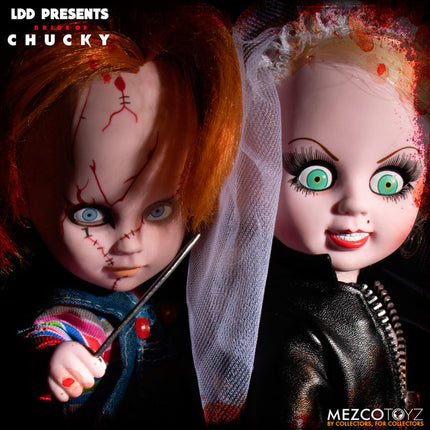 Set 2 munecos Chucky and Tifanny Living Dead Dolls 25cm