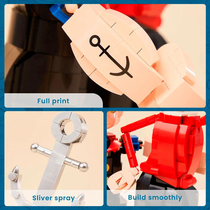 Kit Construccion Popeye Olivia Popeye 1500pzs