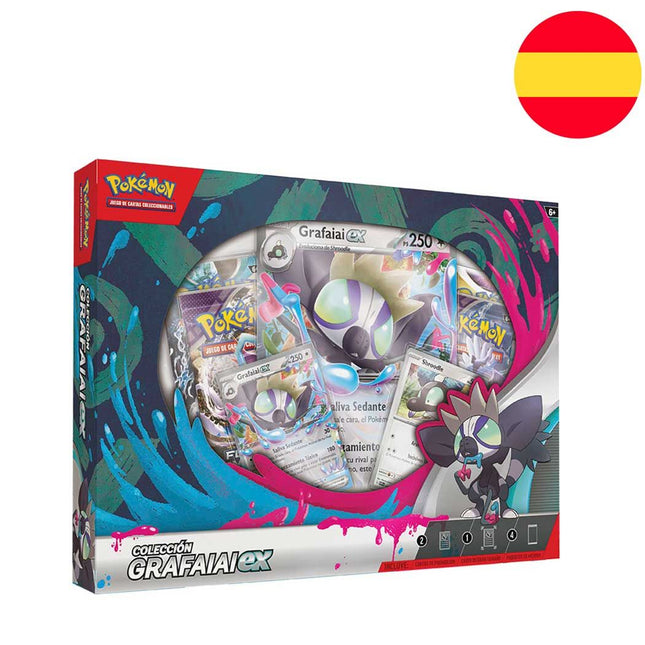 Blister cartas Grafaiai ex box Pokemon espanol