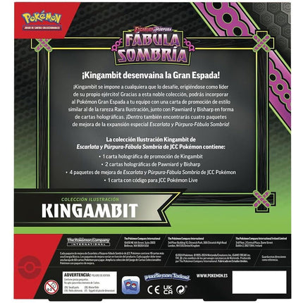 Blister juego cartas coleccionables Kingambit Fabula Sombria Pokemon espanol