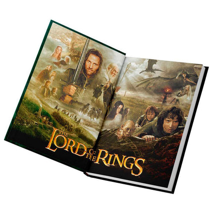 Cuaderno A5 One Ring To Rule Them All El Senor de los Anillos con luz