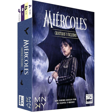 Juego de cartas Criaturas y Excluidos Miercoles Wednesday espanol