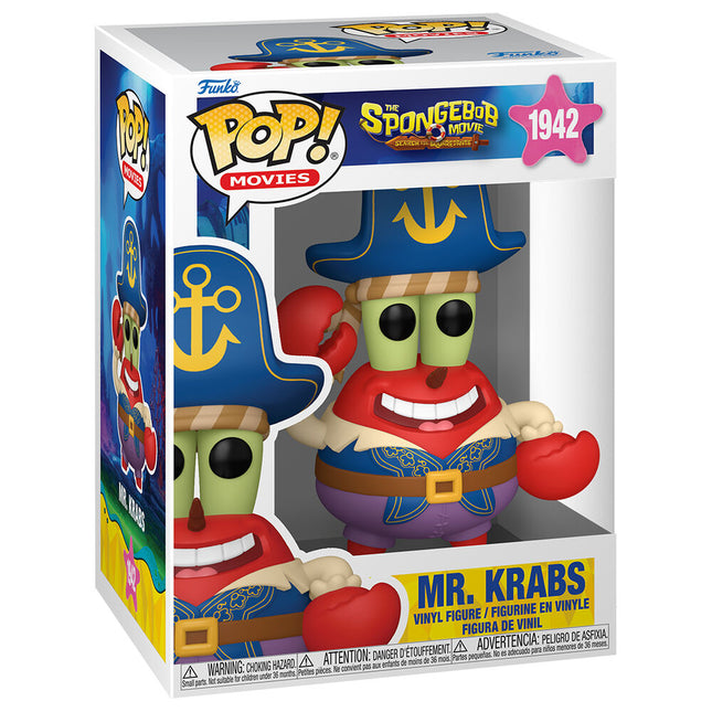 Figura POP Bob Esponja Una Nueva Aventura Pirata Mr Krabs