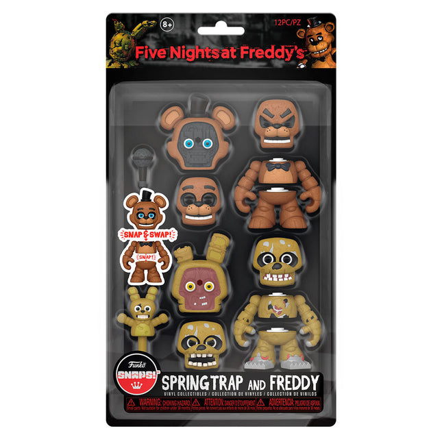 Blister 2 figuras Snaps Five Nights at Freddys Springtrap and Freddy