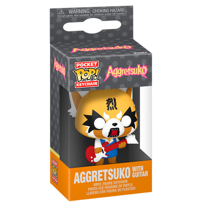 Llavero Pocket POP Aggretsuko Aggretsuko with Guitar