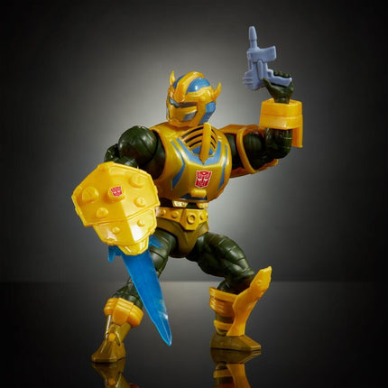 Figura Man At Arms Bumblebee Transformers Masters of the Universe 14cm