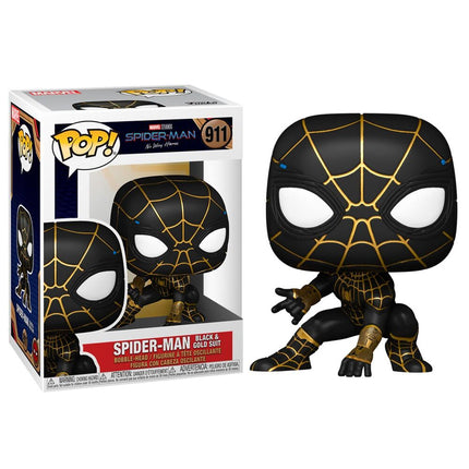 Figura POP Marvel Spiderman No Way Home Spiderman Black Gold Suit