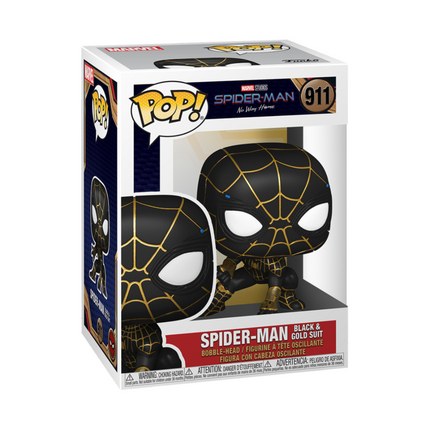 Figura POP Marvel Spiderman No Way Home Spiderman Black Gold Suit