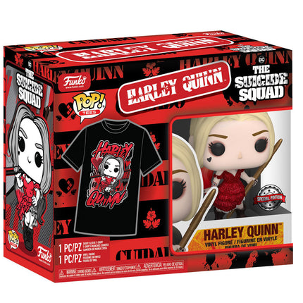 Set figura POP Tee DC Comics Escuadron Suicida Harley Quinn