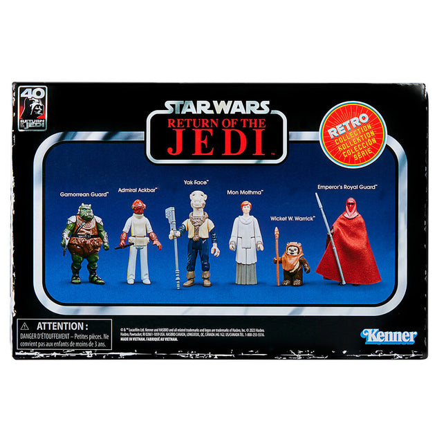Set 6 figuras coleccion Retro Star Wars El Retorno del Jedi 95cm surtido