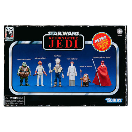 Set 6 figuras coleccion Retro Star Wars El Retorno del Jedi 95cm surtido