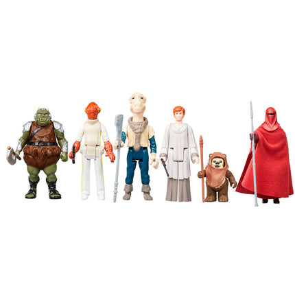Set 6 figuras coleccion Retro Star Wars El Retorno del Jedi 95cm surtido