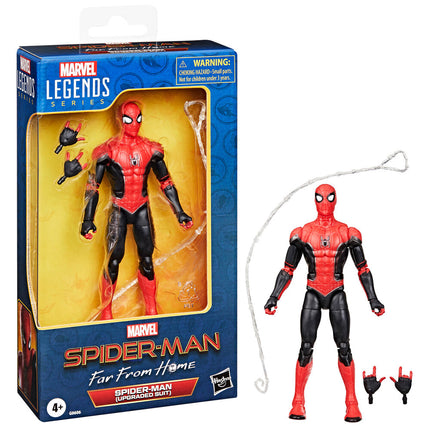 Figura Spider Man Upgraded Suit Spider Man Lejos de casa Marvel Legends Series 15cm
