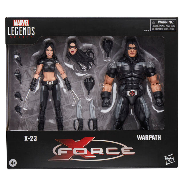 Blister 2 figuras X 23 Warpath X Force Marvel Legends 15cm