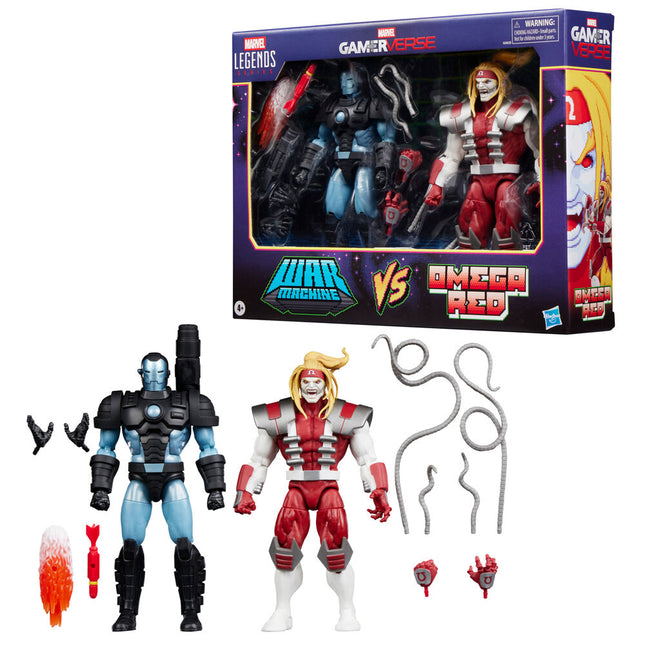 Blister 2 figuras Marvel s War Machine vs Marvel s Omega Red Gamerverse Marvel Legends Series 15cm