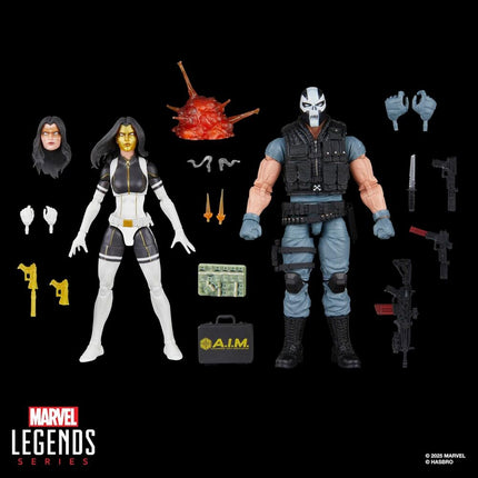 Blister 2 figuras Madame Masque Crossbones Super Villains Marvel Legends Series 15cm