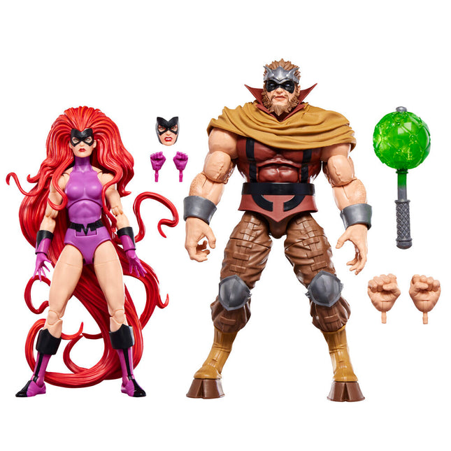 Blister 2 figuras Medusa Gorgon Inhumanos Marvel Legends Series 15cm