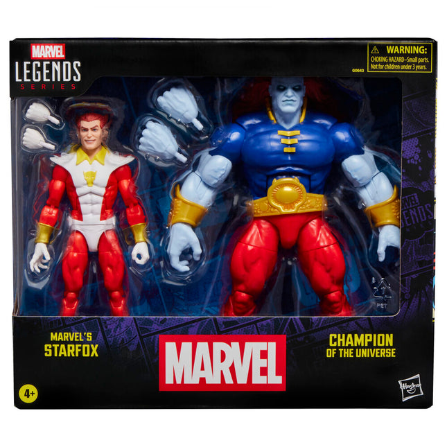 Blister 2 figuras Starfox Champion of the Universe Marvel Legends Series 15cm