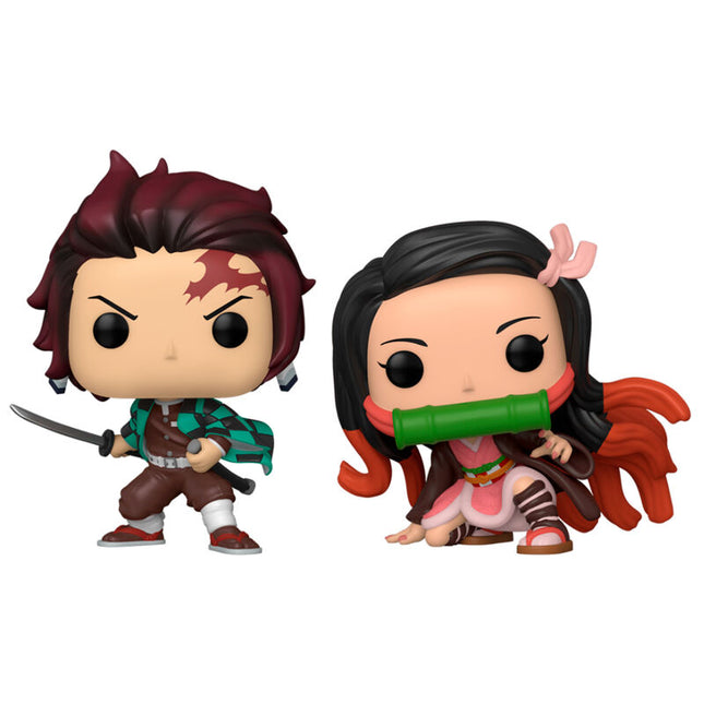 Blister 2 figuras POP Demon Slayer Kimetsu no Yaiba Tanjiro Nezuko Exclusive