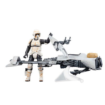 Figura Speeder Bike Scout Trooper Grogu the Mandalorian Star Wars 9cm