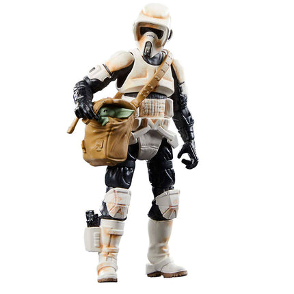 Figura Speeder Bike Scout Trooper Grogu the Mandalorian Star Wars 9cm