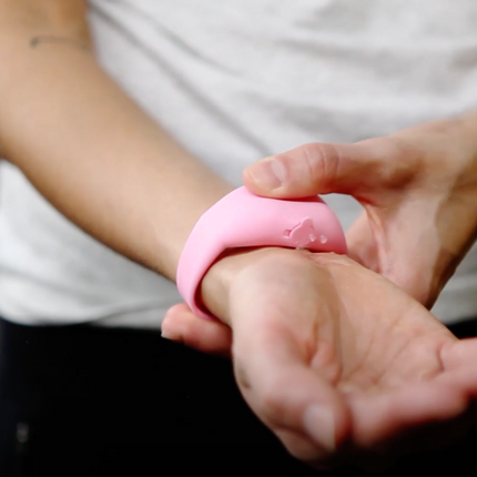 Pulsera Dispensadora de Gel Ajustable Transparente adulto