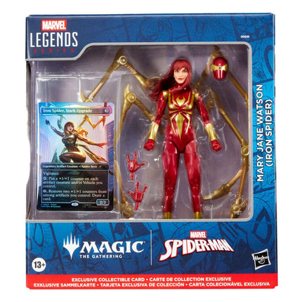 Figura Mary Jane Watson Iron Spider Magic The Gathering Spider Man Marvel 15cm