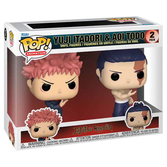 Blister 2 figuras POP Jujutsu Kaisen Yuji Itadori Aoi Todo