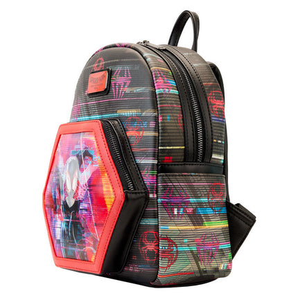 Mochila lenticular Cruzando el Multiverso Spiderman Marvel Loungefly 27cm