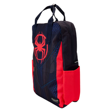 Mochila nylon Traje Miles Morales Spider Verse Marvel Loungefly 43cm