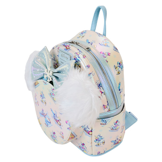 Set Mochila Diadema orejas Winter Wonderland Mickey and Friends Disney Loungefly 26cm