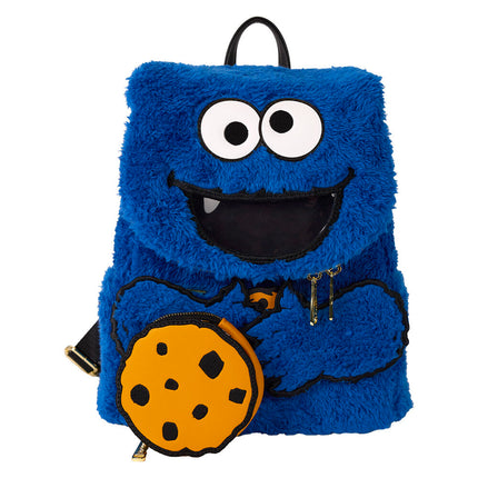 Mochila peluche monedero Cookie Monster Barrio Sesamo Loungefly