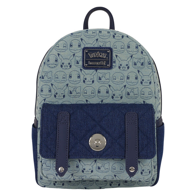 Mochila Denim Pokemon Loungefly 29cm